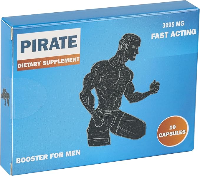 Pirate Men's Supplement - Fast Action Herbal Endurance &amp; Energy Booster
