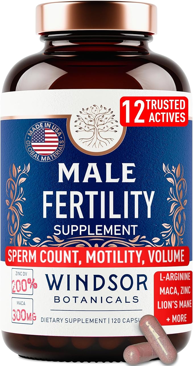 Male Reproductive Supplement with Maca Root - Men's Healthy Pregnancy Prenatal Vitamins plus Natural Extracts