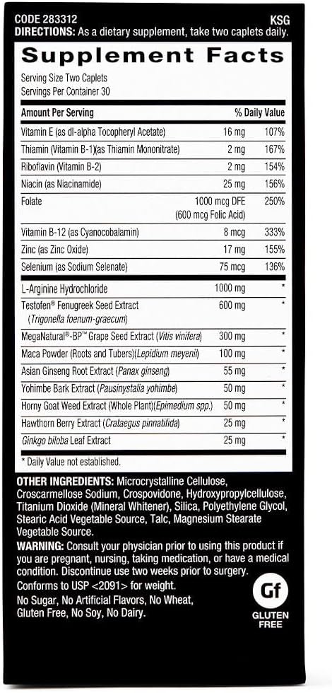 GNC Men's Staminol Ultra, 60 Capsules to Support Sexual Health and Vitality