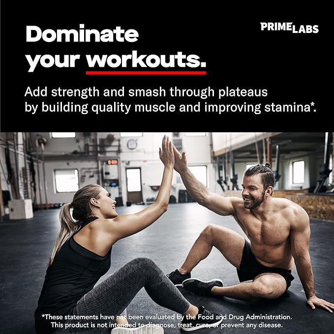 Prime Labs - Testosterone Booster for Men - Natural Endurance, Endurance & Stamina Enhancer - 60 Capsules