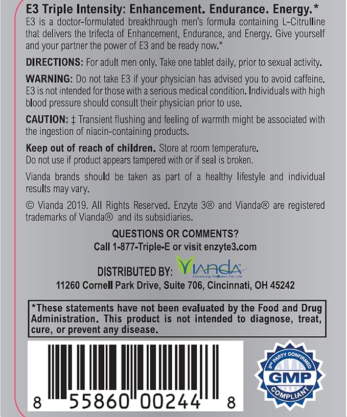 Enzyte3® Natural Male Enhancement Supplement