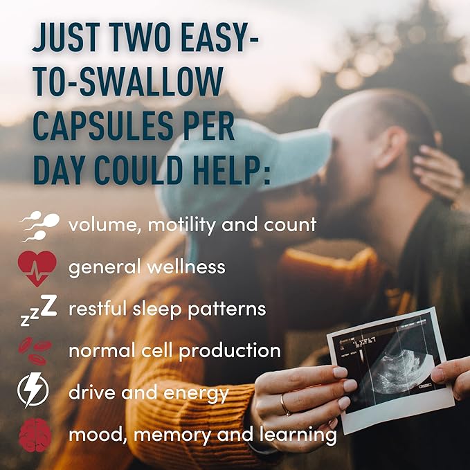 Male Reproductive Supplement with Maca Root - Men's Healthy Pregnancy Prenatal Vitamins plus Natural Extracts