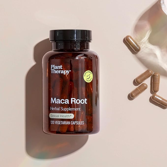 Plant Therapy Maca Root Capsules Made in the USA for a 4-month supply to support sexual health